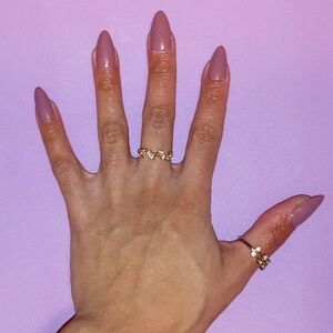 10pcs Short Almond Brown Press On Nails